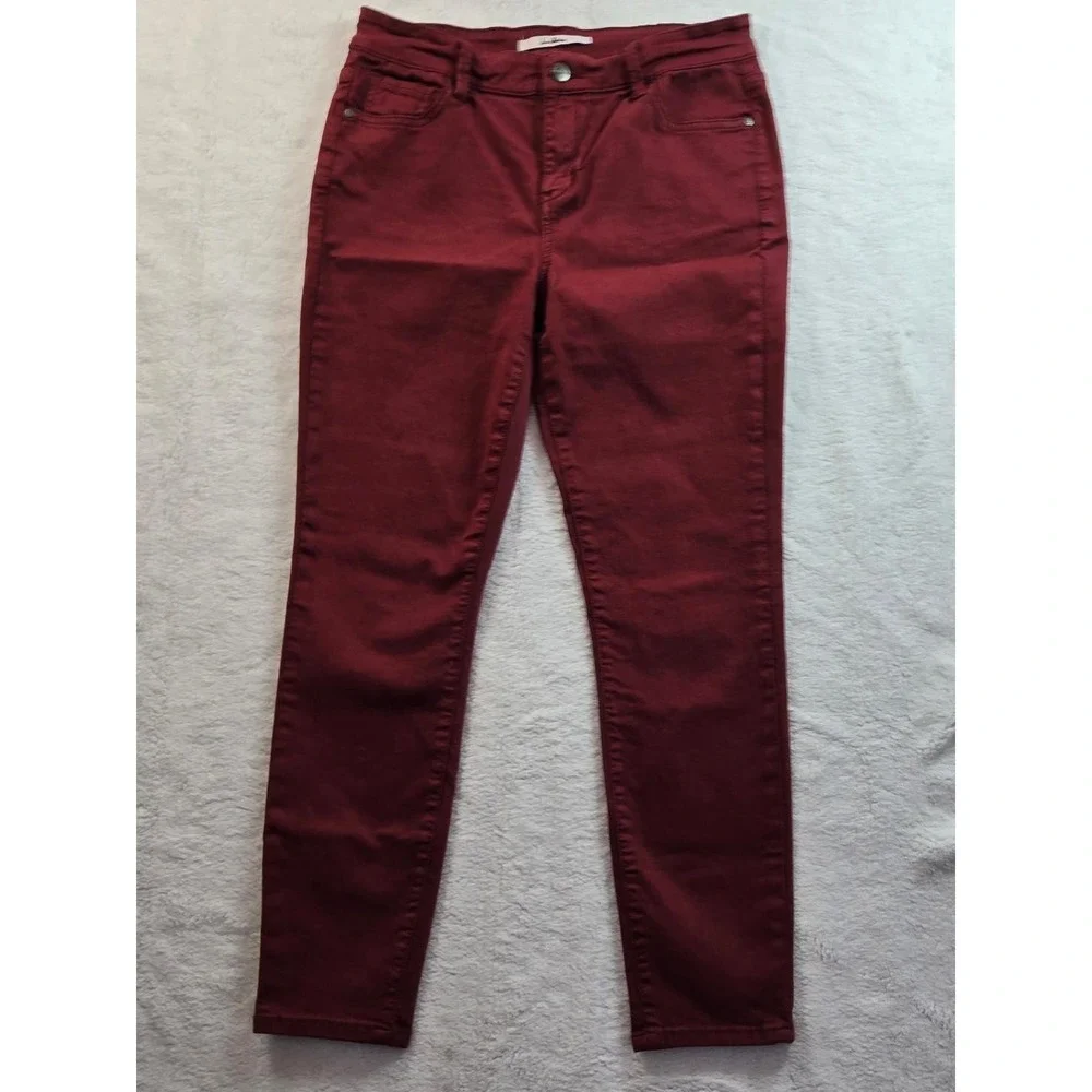 Women's Sam‎ Edelman Burgundy The Kitten Skinny Jeans Size 8